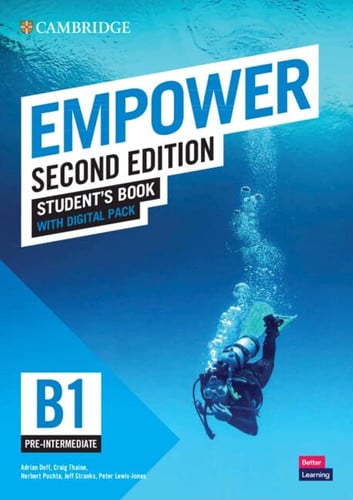 Front Cover Of Empower Pre intermediate B1 Student's Book with Digital Pack
