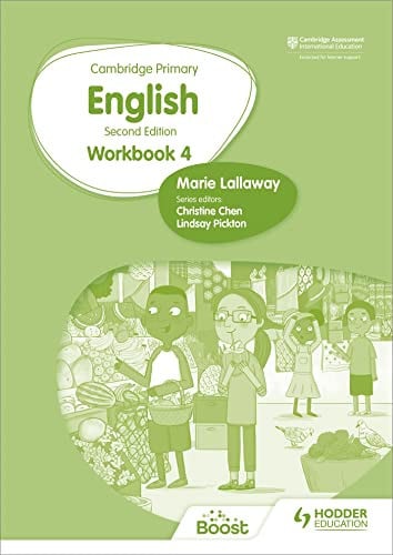 Front Cover Of Cambridge Primary English Workbook 4