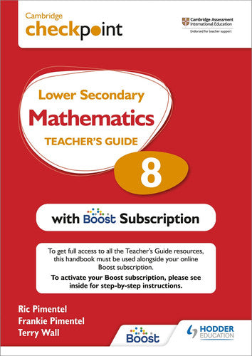 Front Cover Of Cambridge Checkpoint Lower Secondary Maths Tg 8