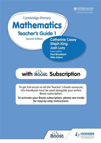 Front Cover Of Cambridge Primary Mathematics Teacher'S Guide 1