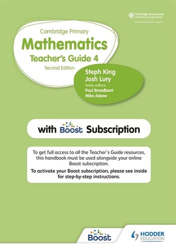 Front Cover Of Cambridge Primary Mathematics Teacher'S Guide 4