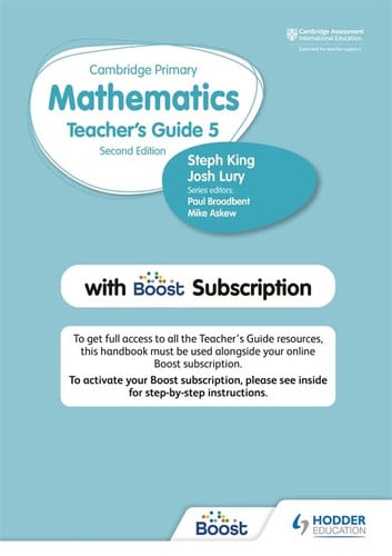 Front Cover Of Cambridge Primary Mathematics Teacher'S Guide 5