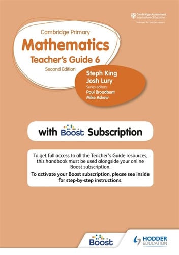 Front Cover Of Cambridge Primary Mathematics Teacher'S Guide 6