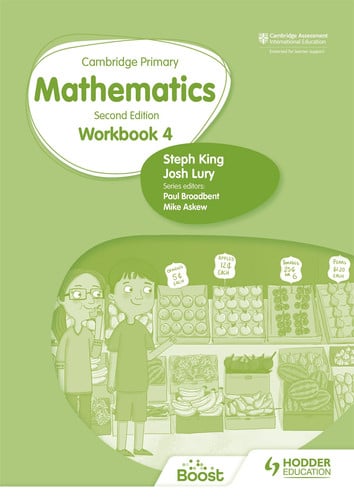 Front Cover Of Cambridge Primary Mathematics Workbook 4