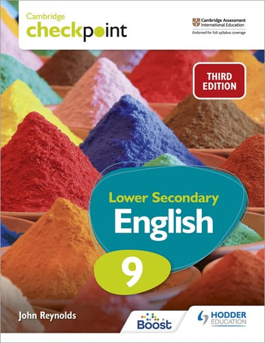 Front Cover Of Cambridge Checkpoint Lower Secondary English Lb 9