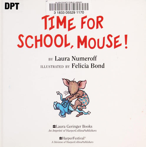 Front Cover Of Time For School Mouse Brd Bk