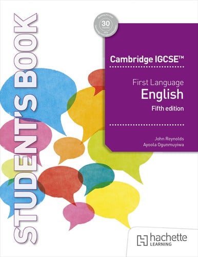 Front Cover Of Cambridge Igcse First Language English Fifth Ed