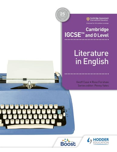 Front Cover Of Igcse And O Level Literature In English