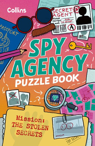 Front Cover Of Spy Agency Puzzle Book Stolen Secrets Pb