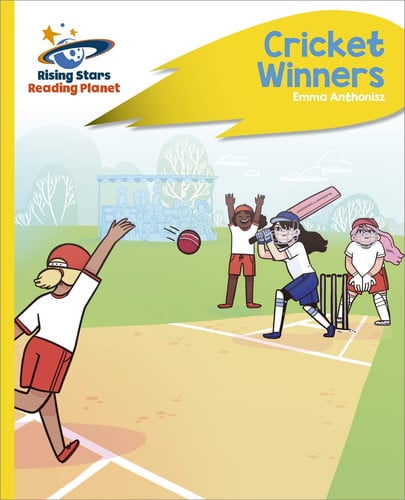 Front Cover Of Rp Rocket Phonics- Cricket Winners - Yellow Plus