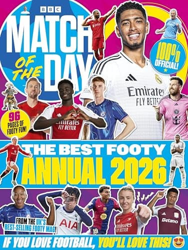 Front Cover Of Match of the Day Annual 2026