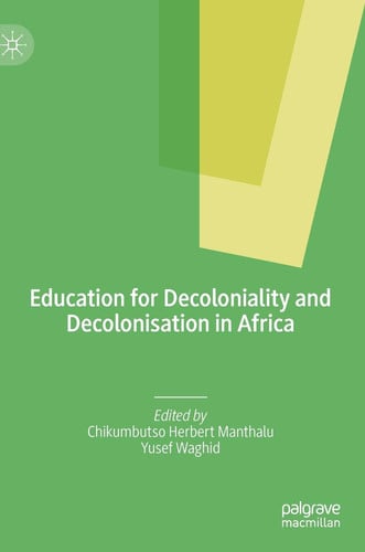 Front Cover Of Edu For Decoloniality And Decolonisation In Africa