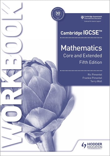 Front Cover Of Cam Igcse Mathscore & Extended Workbook 5Th Ed