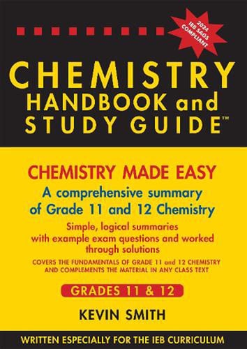 Front Cover Of CHEMISTRY HANDBOOK & STUDY GUIDE - Grades11-12 NE