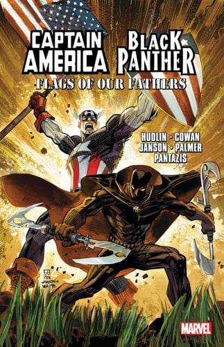 Front Cover Of Cpt America/Black Panther: Flags Of Our
