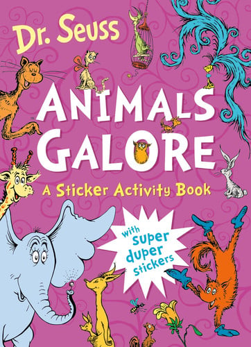 Front Cover Of Animals Galore Sticker Activity Book Pb