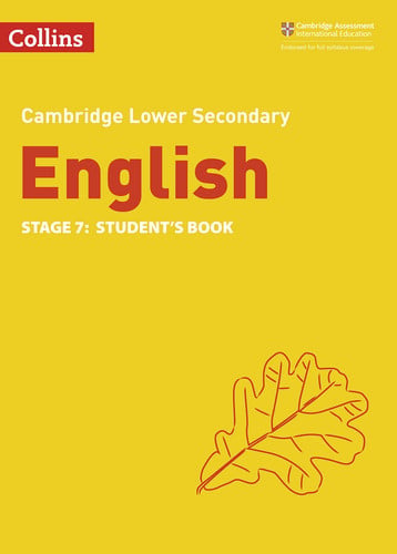 Front Cover Of Collins Cambridge Lower Secondary English Student's Book Stage 7