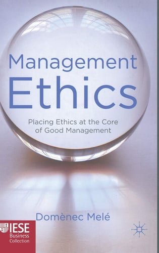 Front Cover Of Management Ethics