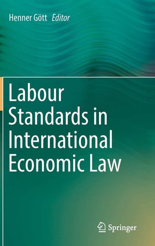Front Cover Of Labour Standards In International Economic Law