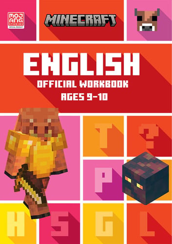 Front Cover Of Minecraft Edu English Age 9-10 Workbook Pb