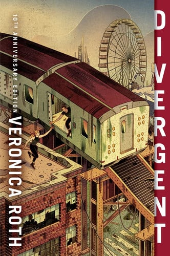 Front Cover Of Divergent 10Th Anniv Pb