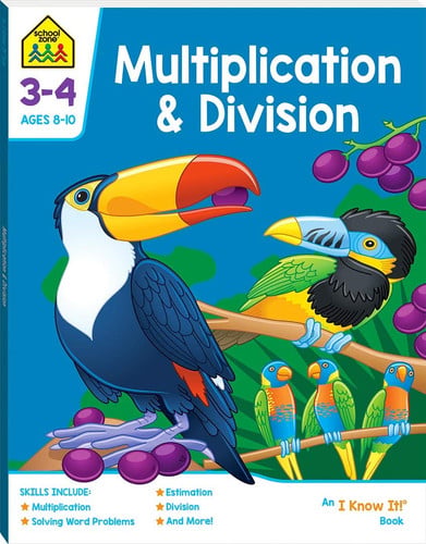 Front Cover Of School Zone: Multiplication & Divisiont