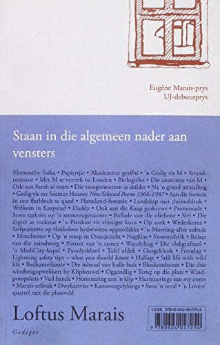 Front Cover Of Staan in die algemeen nader aan vensters