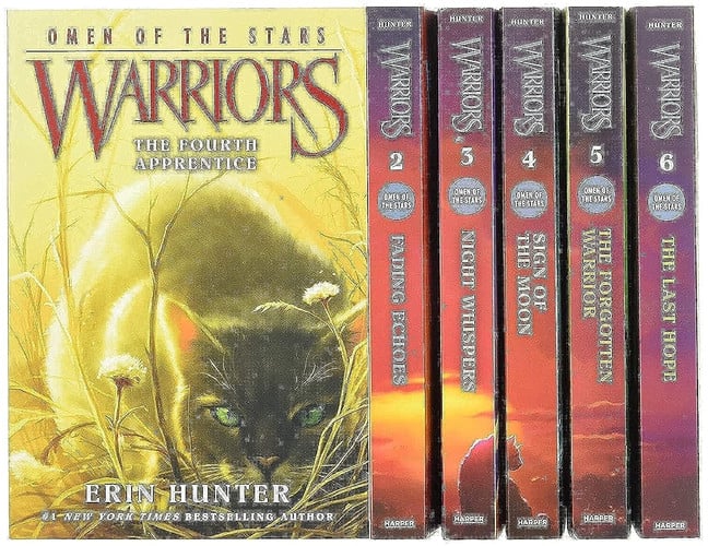Front Cover Of Warriors Omen Of Stars Box Set Vol 01 To 06 Pb