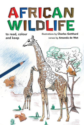 Front Cover Of Read, Colour & Keep: African Wildlife