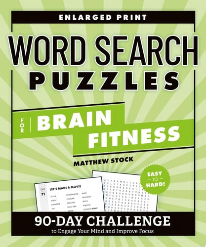 Front Cover Of Word Search Puzzles for Brain Fitness