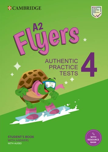 Front Cover Of A2 Flyers 4 Student's Book with Answers with Audio with Resource Bank