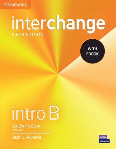 Front Cover Of Interchange Intro B Student's Book with eBook