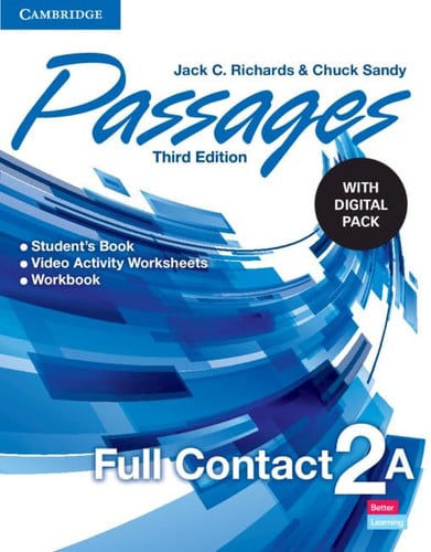 Front Cover Of Passages Level 2 Full Contact A with Digital Pack