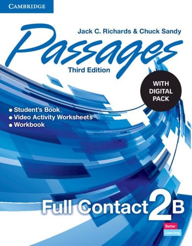 Front Cover Of Passages Level 2 Full Contact B with Digital Pack