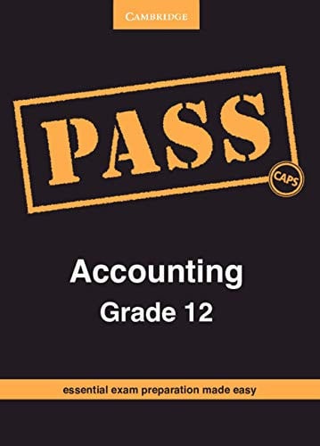 Front Cover Of PASS Accounting Grade 12