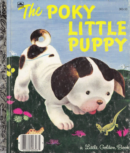 Front Cover Of Poky Little Puppy