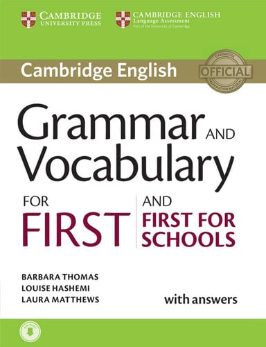 Front Cover Of Grammar and Vocabulary for First and First for Schools Book with Answers and Audio