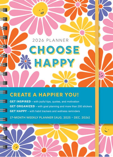 Front Cover Of 2026 Choose Happy Planner