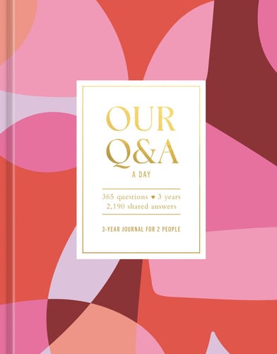 Front Cover Of Our Q&A a Day (Hearts)
