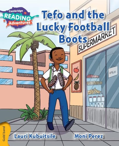 Front Cover Of Gold Tefo and the Lucky Football Boots