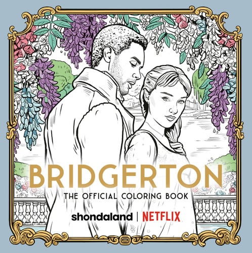 Front Cover Of Bridgerton: Official Coloring Book