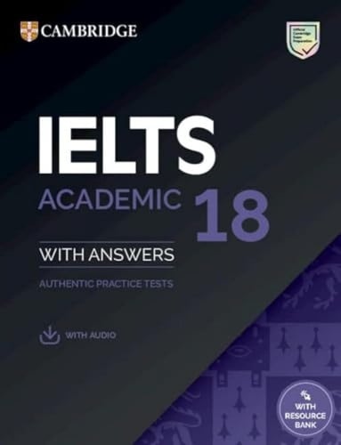 Front Cover Of IELTS 18 Academic Student's Book with Answers with Audio with Resource Bank