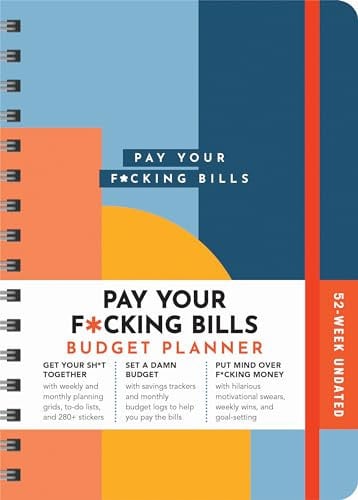 Front Cover Of Pay Your F*cking Bills Budget Planner