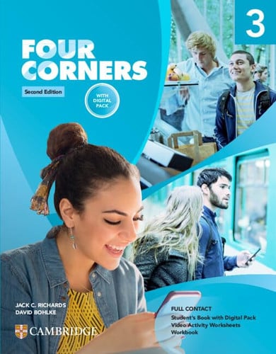 Front Cover Of Four Corners Level 3 Full Contact with Digital Pack