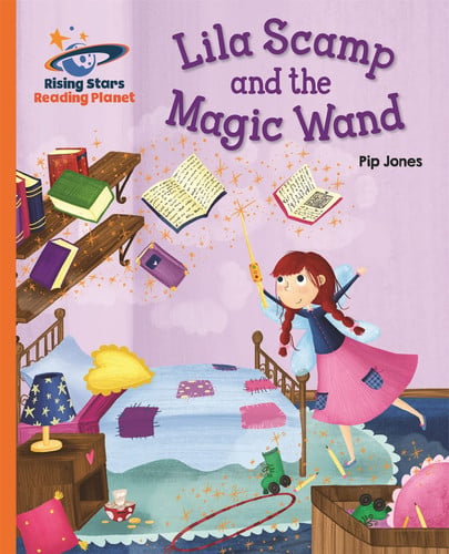 Front Cover Of Lila Scamp And The Magic Wand - Orange