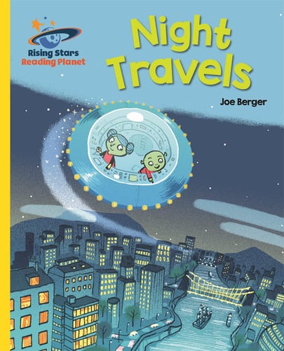 Front Cover Of Night Travels - Yellow: Galaxy