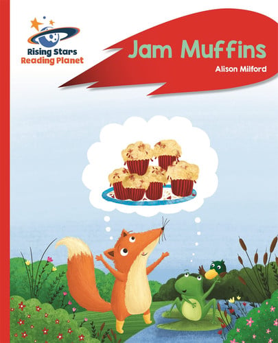 Front Cover Of Jam Muffins - Red A: Rocket Phonics