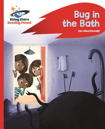Front Cover Of Bug In The Bath - Red B: Rocket Phonics