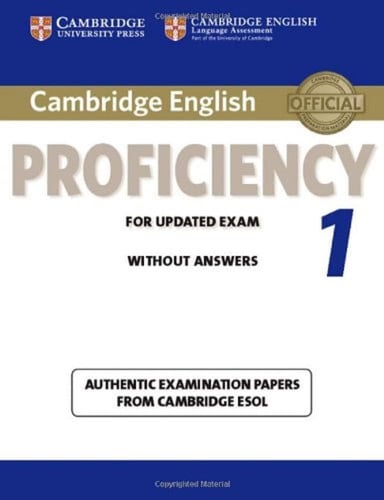 Front Cover Of Cambridge English Proficiency 1 Student's Book without Answers