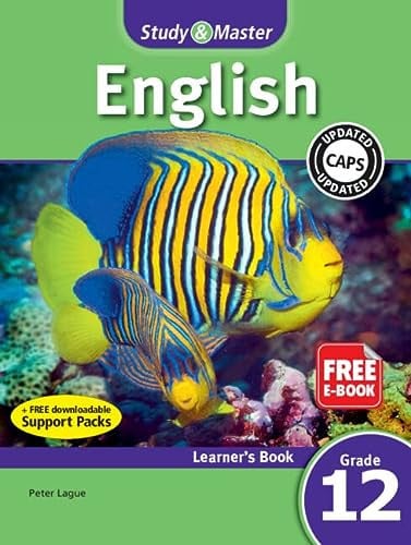 Front Cover Of Study & Master English First Additional Language Learner's Book Grade 12